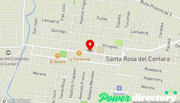 mapa de La Aldea Panadería en Santa Rosa del Conlara