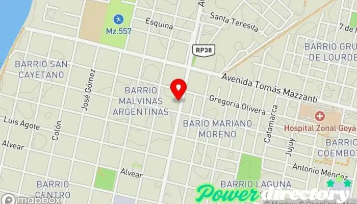 mapa de La Alfonsina Supermercado en Goya