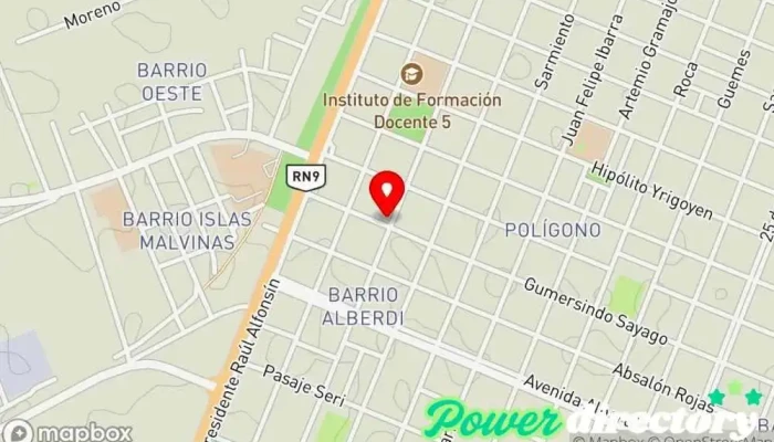 mapa de La Casa Del Alfajor Pastelería en Villa San Martin