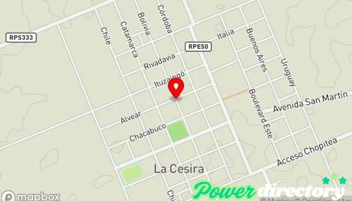 mapa de La Cesira  en La Cesira