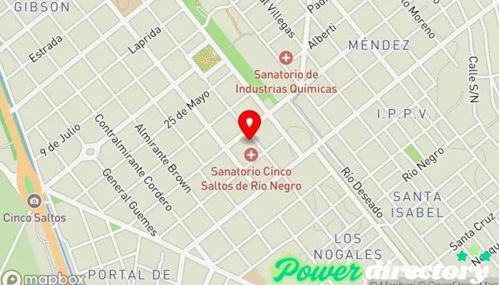 mapa de La cocina de María Pastelería en Cinco Saltos