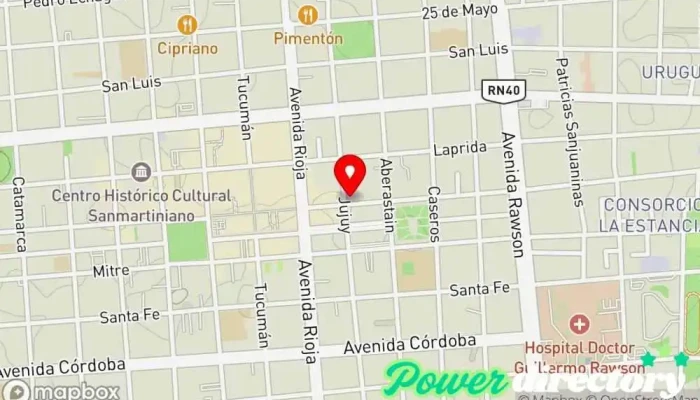 mapa de La Dona Panadería en San Juan