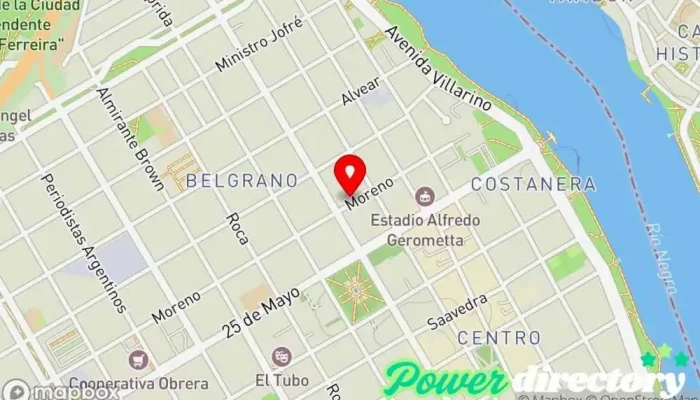 mapa de La Esquina Del Credito. Banco en Viedma