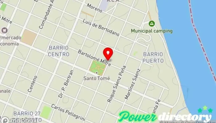 mapa de LA FOURNIER Panadería en Santo Tomé