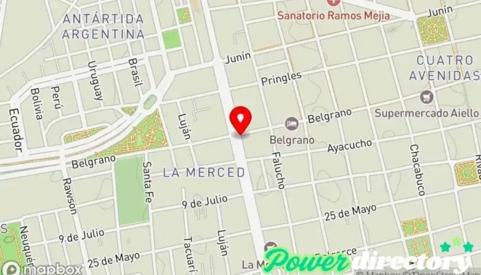 mapa de Las Delicias de Camila Panadería en San Luis