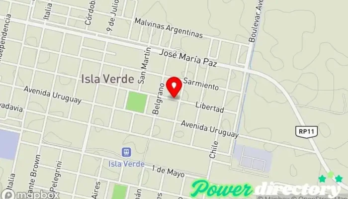 mapa de Lic. Andrea Tarantola - Kinesiología y Fisioterapia Kinesiólogo en Isla Verde