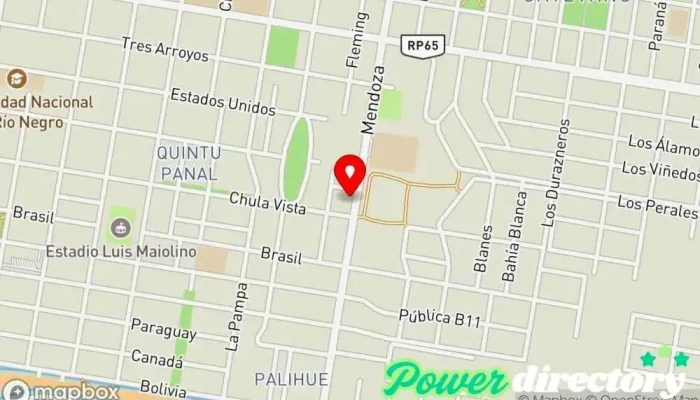 mapa de Lic. Carolina Raffo Magnasco Kinesiólogo en Gral. Roca