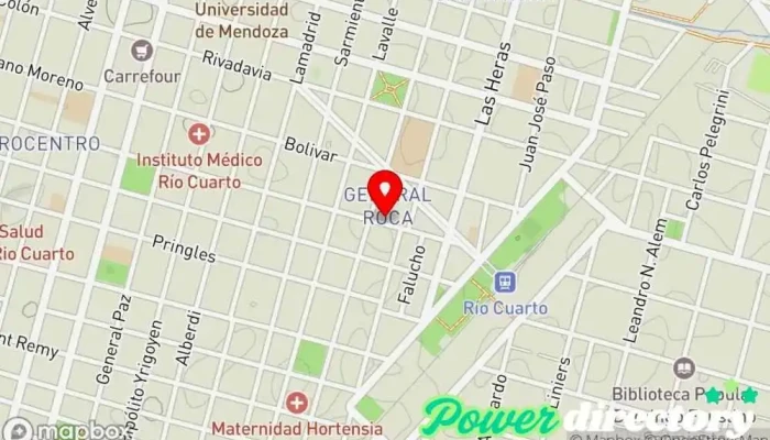 mapa de Lic Cielo Pippino. KINESIOLOGIA Y FISIOTERAPIA Fisioterapeuta en Río Cuarto