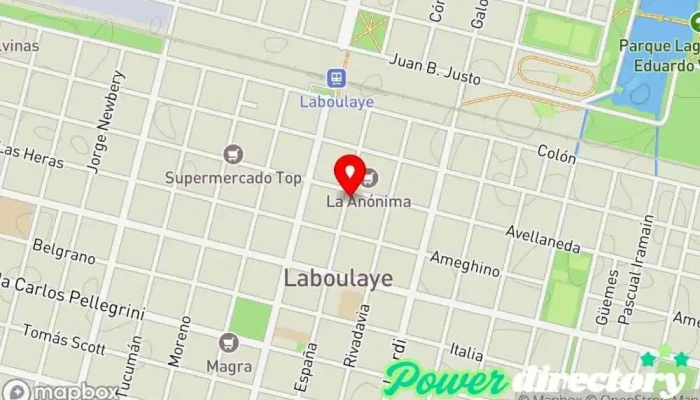 mapa de Lic. Javier Ameri. Kinesiología y Fisioterapia. Kinesiólogo en Laboulaye