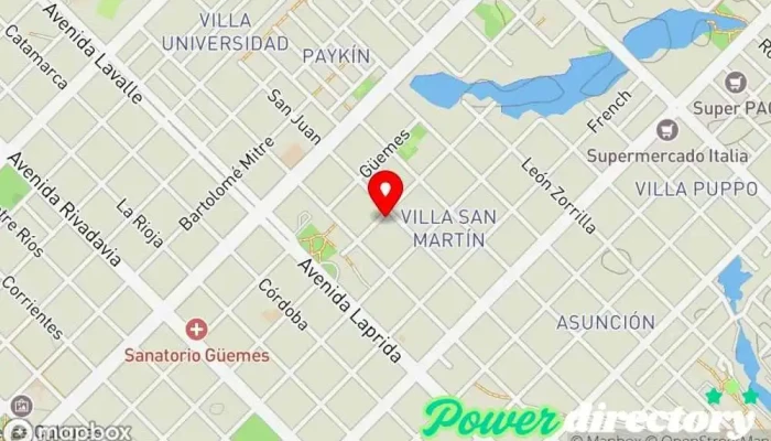 mapa de Lic Klgo. Vera, Sergio Arnaldo Fisioterapeuta en Resistencia