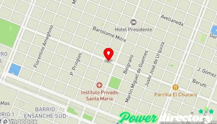 mapa de Los Nogales Centro de Rehabilitacion Integral Centro de rehabilitación, Médico en Sáenz Peña