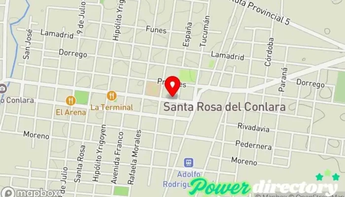mapa de Loteria de San Luis-La Tati-359 Administración de loterías, Servicio de transferencias de dinero en Santa Rosa del Conlara