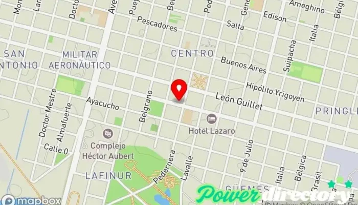 mapa de Lue luell celiaco Panadería en Villa Mercedes