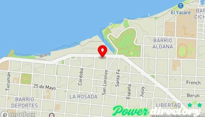 mapa de Magin Bais Kinesiologia Y Osteópatia Centro de rehabilitación, Clínica de fisioterapia en Corrientes