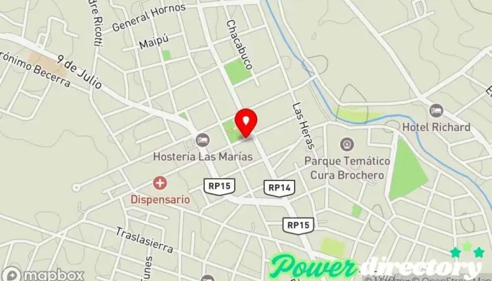 mapa de Mandataria Nacional del Automotor y Creditos Prendarios Gestoría en Villa Cura Brochero