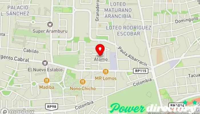 mapa de Maria Luz Calderon pastelería artesanal Pastelería en Rivadavia