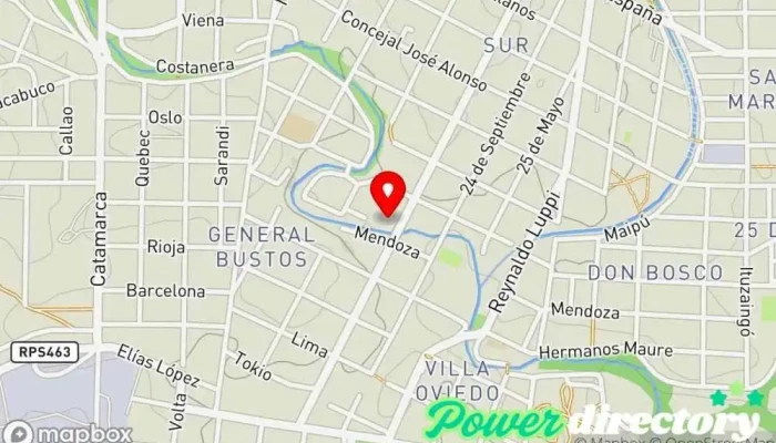 mapa de Martin Jorge Alejandro Fisioterapeuta en Alta Gracia