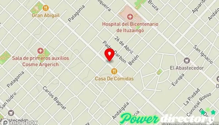 mapa de MARTINOS BAKERY Panadería en Ituzaingó