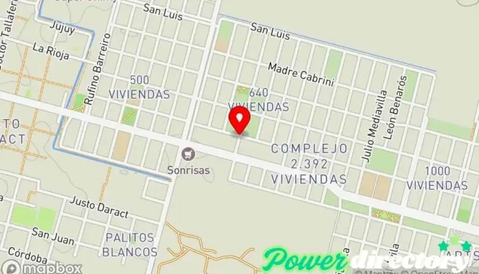mapa de Más que Pan Panadería en Villa Mercedes