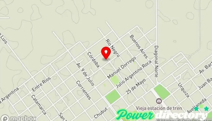 mapa de Masoterapeuta Andrea Martinez Masajista deportivo en Coronel Du Graty