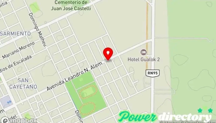 mapa de Masoterapeuta Masajista en Juan José Castelli