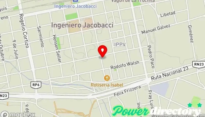 mapa de MCA Jacobacci Iglesia en Ingeniero Jacobacci