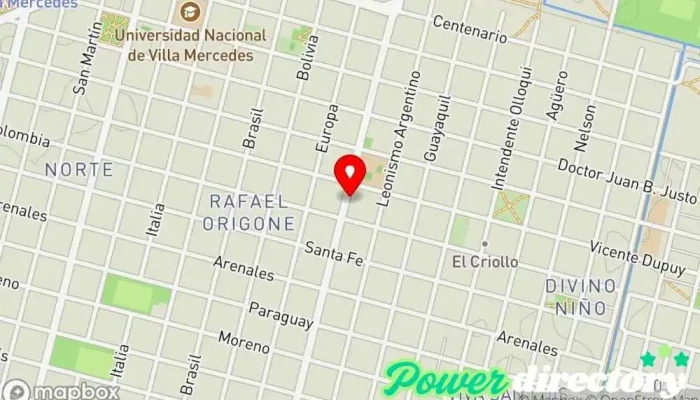 mapa de Mercadito doña marga 24hs Comercio, Tienda de alimentación en Villa Mercedes