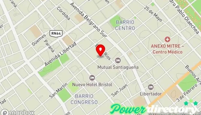 mapa de MUNASKA Centro Integral de Rehabilitación y Desarrollo Centro de rehabilitación en Santiago del Estero