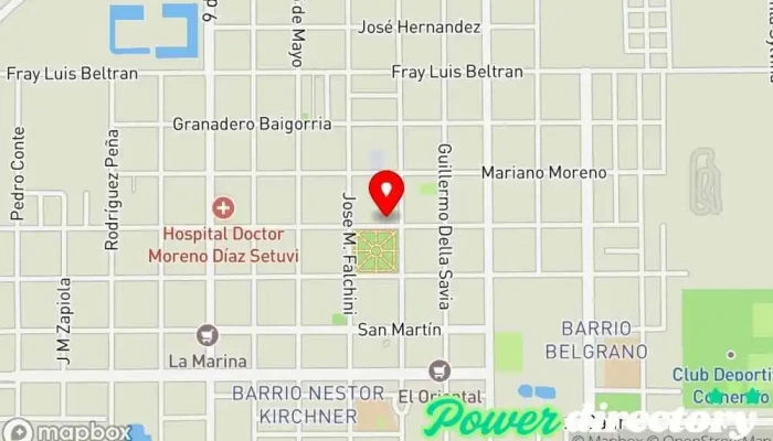 mapa de Municipalidad de Santa Sylvina Ayuntamiento en Santa Sylvina