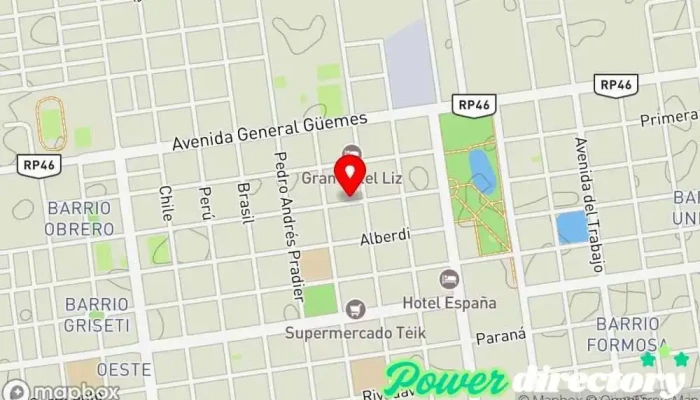 mapa de Municipalidad de Tres Isletas Oficina de la Administración en Tres Isletas