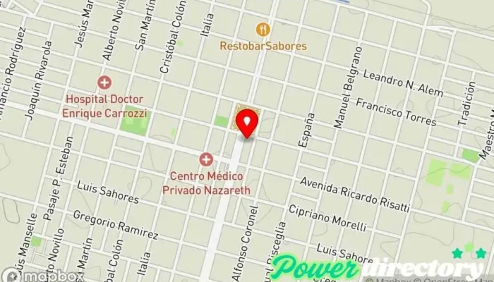 mapa de Municipalidad de Vicuña Mackenna Ayuntamiento en Vicuña Mackenna