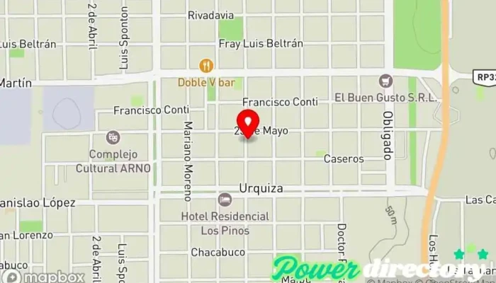 mapa de Mutual Romang - Villa Ocampo Asociación u organización en Villa Ocampo