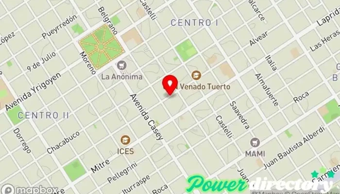 mapa de Naranja X Venado Tuerto Institución financiera en Venado Tuerto