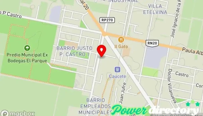 mapa de Necaxa Fitness Caucete Gimnasio en Caucete