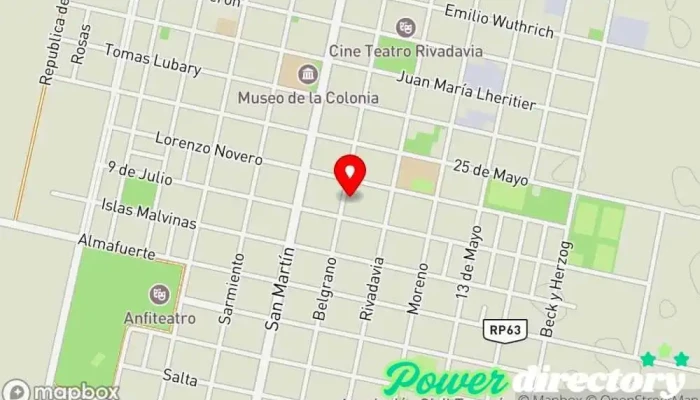 mapa de NEO Kinesiología Fisioterapeuta en San Carlos Centro