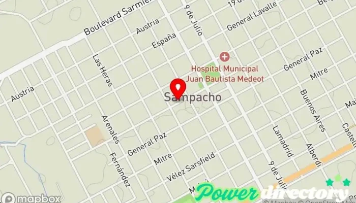 mapa de NeoDent/Neo Consult Oficina médica en Sampacho