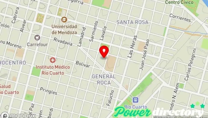 mapa de Nueva Vida - Centro de Rehabilitación Neurológica Centro de rehabilitación en Río Cuarto