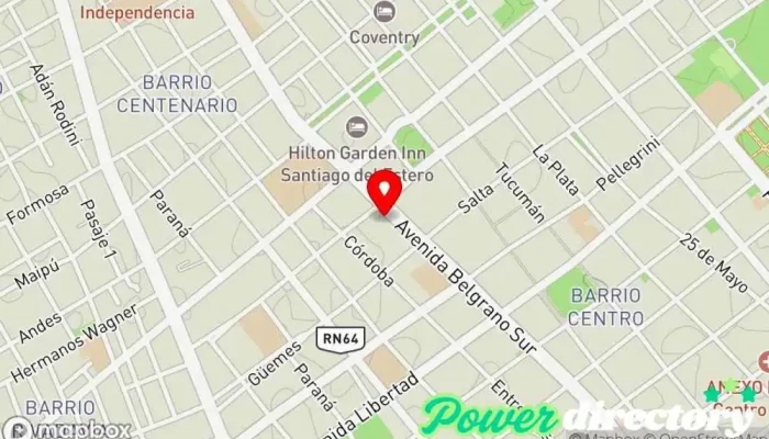 mapa de Nuevo Sanatorio Santiago Hospital general, Médico en Santiago del Estero