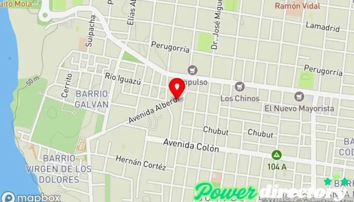 mapa de Osteópata. Kinesiólogo. Fisioterapeuta Lic. Gerardo O. Aquino. Atención personalizada Osteópata en Corrientes
