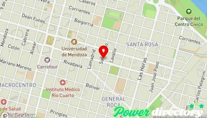 mapa de Osteopatia Carpio Osteópata en Río Cuarto