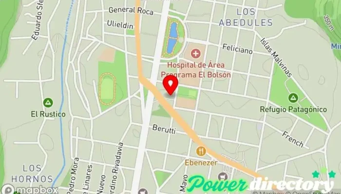 mapa de Osteopatia en el piltri Osteópata en El Bolsón
