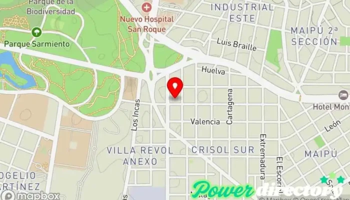 mapa de OSTEOPATIA HOLISTER Osteópata, Seguridad y salud ocupacional, Clínica especializada, Centro de salud y bienestar en Córdoba