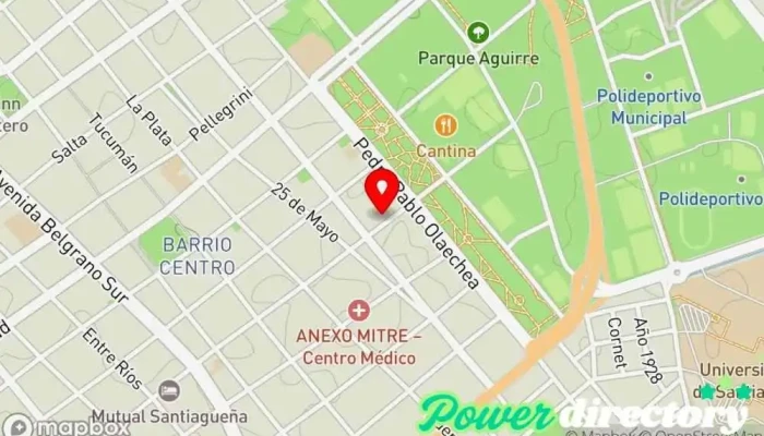 mapa de OTTINETTI Rehabilitacion kinesiologia y fisioterapia Centro de rehabilitación en Santiago del Estero