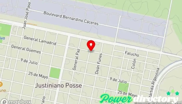 mapa de p-sia Servicio de salud mental en Justiniano Posse