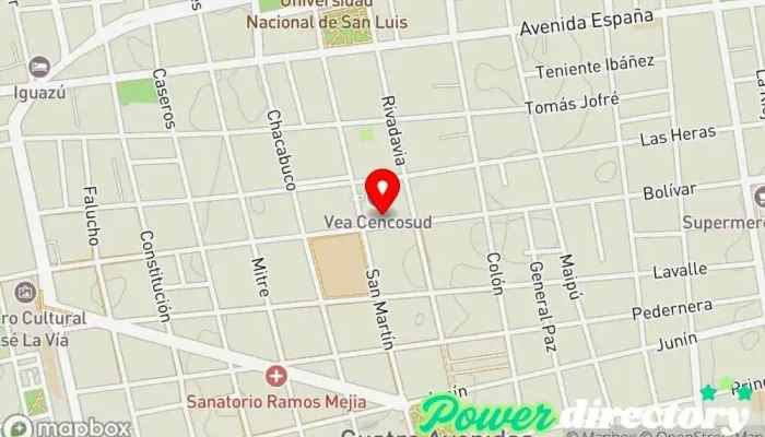 mapa de Panadería - Sin TACC Mr. Cubanito Panadería en San Luis