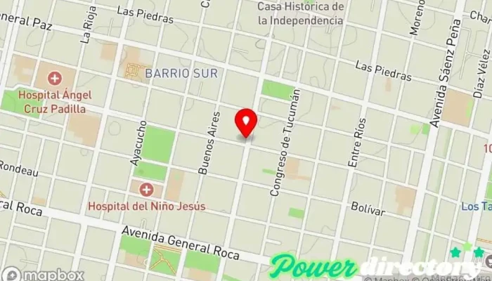 mapa de Panaderia 9 de Julio Panadería en San Miguel de Tucumán