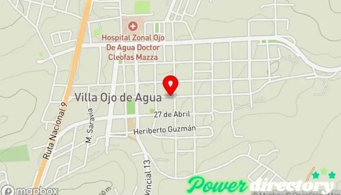 mapa de Panaderia Artesanal París Panadería en Villa Ojo de Agua