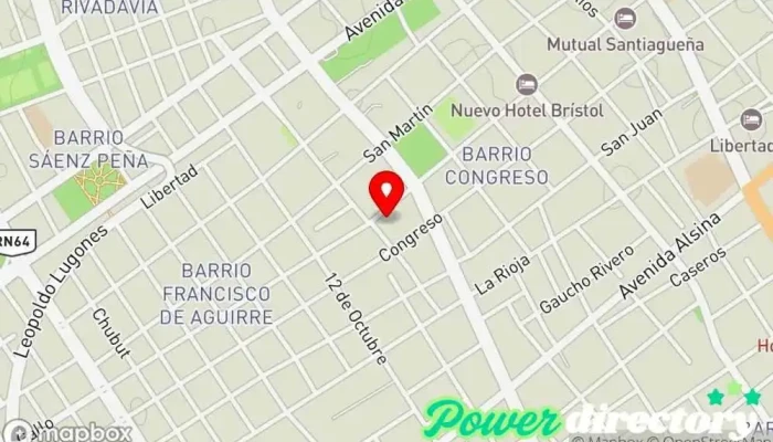mapa de Panadería Autoservicio El Ángel Panadería, Pastelería en Santiago del Estero