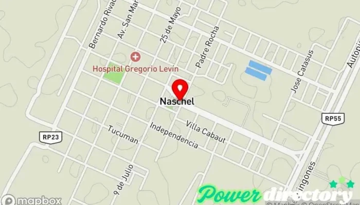 mapa de Panadería avenida Panadería en Naschel