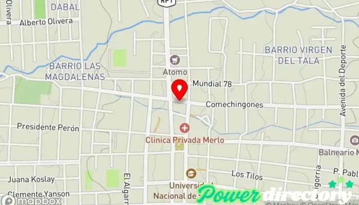 mapa de Panaderia Canela Delicalcssen Panadería en Merlo